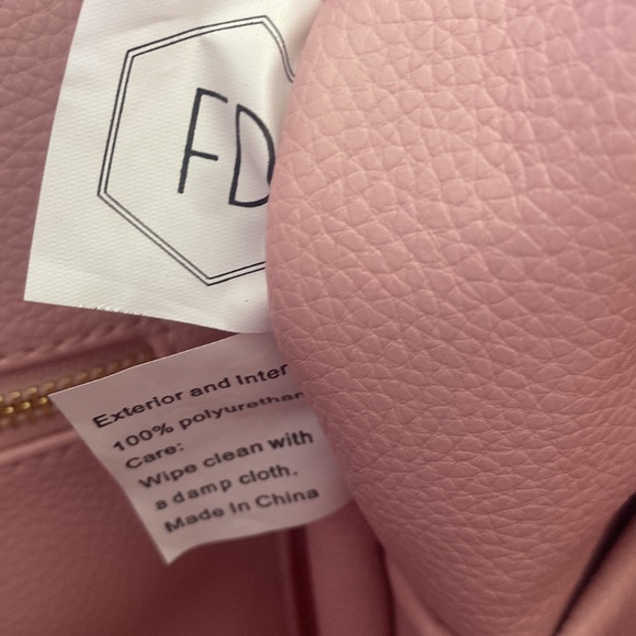 Fawn Design Mini Backpack/Diaper Bag, Faux Pebbled Leather EUC - Picture 7 of 7